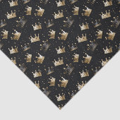 Papier Mousseline cool Prince couronne motif carrelé (Détail)