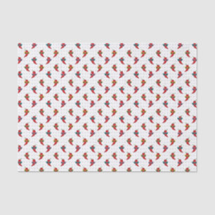 Papier Mousseline Cool Shades Red Chile Motif