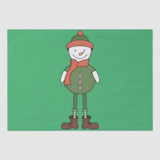 Papier Mousseline Cool Snowman (Recto)