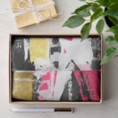 Papier Mousseline Cool tendance abstraite brosse traits de peinture (Cadeau)