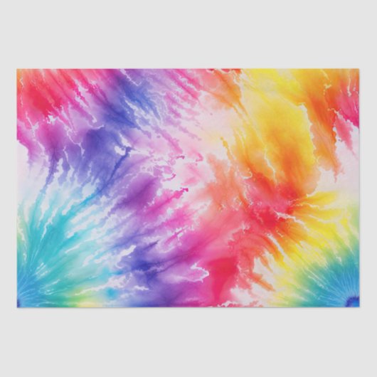 Papier Mousseline Cool Tie Dye Sun Burst (Recto)