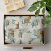 Papier Mousseline Cool Tropical Safari Wild Cats Tiger Leopard (Cadeau)