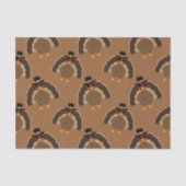 Papier Mousseline Cool Turquie Thanksgiving fun brown motif (Recto)