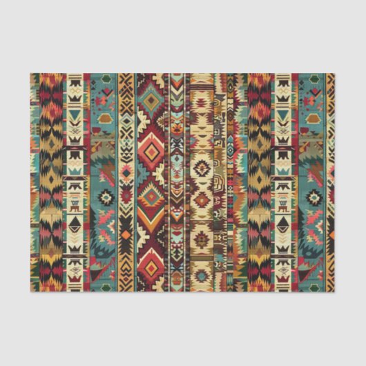 Papier Mousseline Cool Western amoureux motif (Recto)