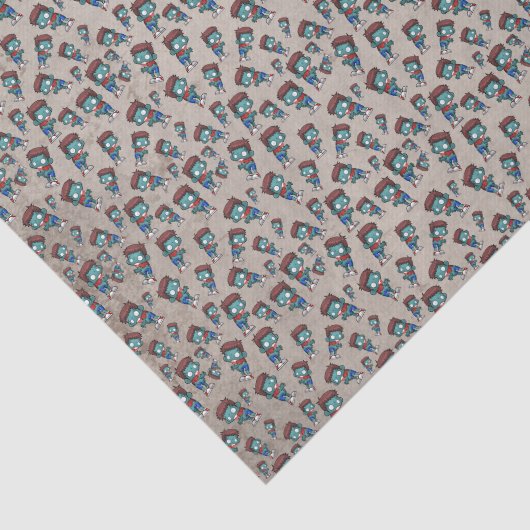 Papier Mousseline Cool Zombie Motif Déplaisant (Détail)