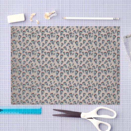 Papier Mousseline Cool Zombie Motif Déplaisant (Artisanat)