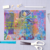 Papier Mousseline Copie abstraite de tissu (Artisanat)