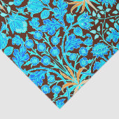 Papier Mousseline Copie, Aqua et brun de jacinthe de William Morris (Détail)