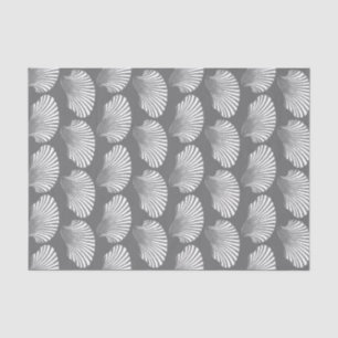 Papier Mousseline Copie de bloc de Shell de feston, gris/gris et