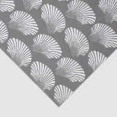 Papier Mousseline Copie de bloc de Shell de feston, gris/gris et (Détail)