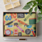 Papier Mousseline Copie de tissu de jours d'école (Cadeau)