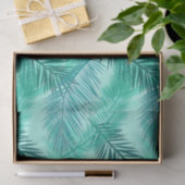 Papier Mousseline Copie en feuille de palmier, turquoise, Teal et (Cadeau)