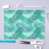 Papier Mousseline Copie en feuille de palmier, turquoise, Teal et (Artisanat)