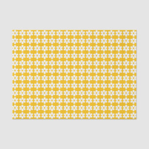 Papier Mousseline Copie jaune de fleur brillante