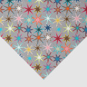Papier Mousseline Copie moderne de Starburst, couleurs de bijou sur (Détail)