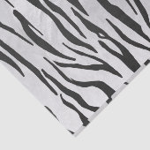 Papier Mousseline Copie noire et blanche de tigre (Détail)