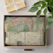 Papier Mousseline Copie vintage de carte (Cadeau)