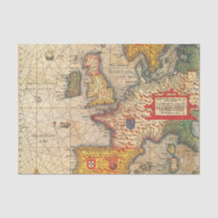 Papier Mousseline Copie vintage de carte
