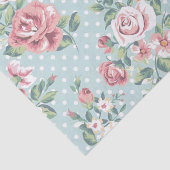 Papier Mousseline Copie vintage florale (Détail)