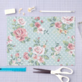 Papier Mousseline Copie vintage florale (Artisanat)