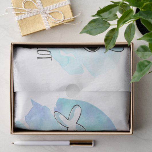 Papier Mousseline Copilote avec avion (Cadeau)