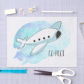 Papier Mousseline Copilote avec avion (Artisanat)