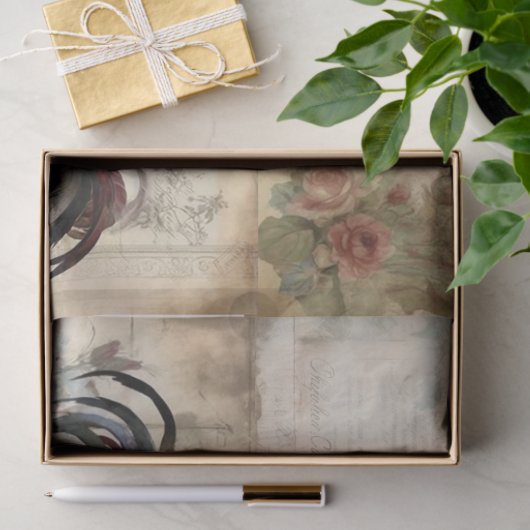 Papier Mousseline Coq (Cadeau)