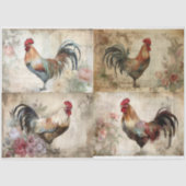 Papier Mousseline Coq (Recto)