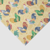 Papier Mousseline Coq de campagne rétro (Détail)