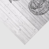 Papier Mousseline Coq de ferme Barre Patinée Bois 1 Découpage (Détail)