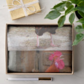 Papier Mousseline Coq de rouge d'île de Rhode rappelant dans la (Cadeau)