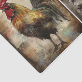 Papier Mousseline Coq rouillé (Détail)