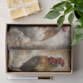 Papier Mousseline Coq rouillé (Cadeau)