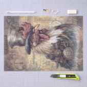 Papier Mousseline Coq Steampunk (Artisanat)