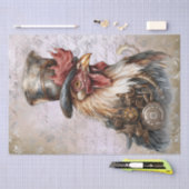 Papier Mousseline Coq Steampunk (Artisanat)