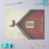 Papier Mousseline Coq sur la page de découpage du toit (Artisanat)