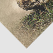 Papier Mousseline Coq vintage dans l'herbe (Détail)