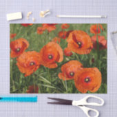Papier Mousseline Coquelicots communs (Artisanat)