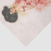 Papier Mousseline Coquette, Lithographie victorienne antique Imprime (Détail)