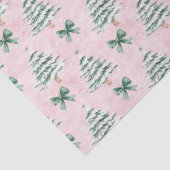 Papier Mousseline Coquette Pink Christmas Tree Tissue Paper (Détail)