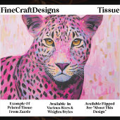 Papier Mousseline  Coquette Pink Leopard Mosaic Style EN4L Decoupage