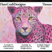 Papier Mousseline Coquette Pink Leopard Mosaic Style EN4R Decoupage
