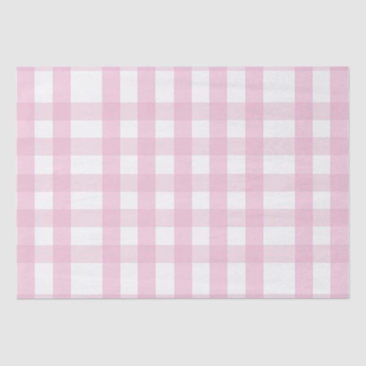 Papier Mousseline Coquette Pink Plaid (Recto)