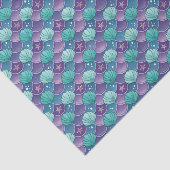 Papier Mousseline Coquillage Bleu Et Violet (Détail)