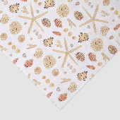 Papier Mousseline Coquillages aquarelles (Détail)