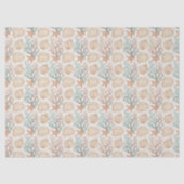 Papier Mousseline Coquillages et Corail (Recto)