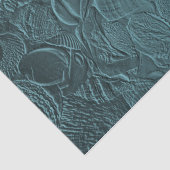 Papier Mousseline Coquillages Turquoise Ocean Beach Découpage métall (Détail)