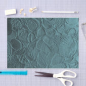 Papier Mousseline Coquillages Turquoise Ocean Beach Découpage métall (Artisanat)