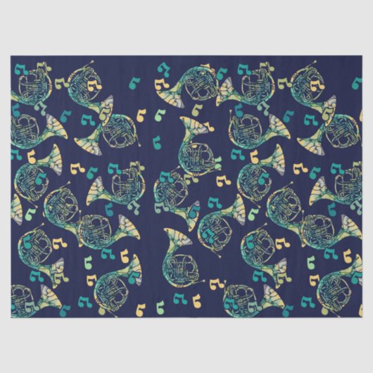 Papier Mousseline Cor d'harmonie (Recto)