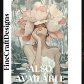 Papier Mousseline Corail de déesse botanique luxuriante, Blush CC2 D